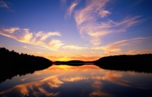 Sunset Over Quetico Lake - Ontario - Canada