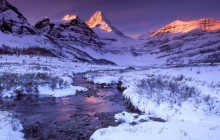 Pure Snow and Alpine Glow - Mount Assiniboine - Canada