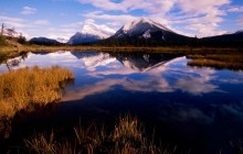 Mount Rundle From Vermillion Lakes HD - Canada