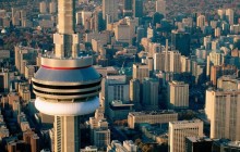 Aerial View of the CN Tower - Toronto - Canada