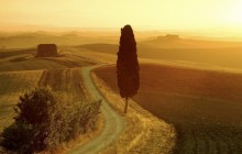 Tuscan Landscape at Sunrise - Italy