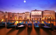 Gondolas on the Grand Canal - Venice - Italy