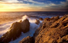 Point Lobos at Sunset HD wallpaper - California