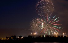 Fireworks Over Oakland Coliseum - California