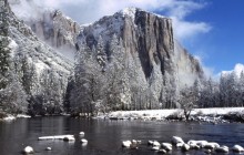 El Capitan in Winter HD wallpaper - California