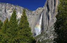 Rainbow in the Mist - Upper Yosemite Falls - California