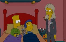 Bart, Milhouse and FBI agent - Simpsons