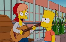 Mary Spuckler and Bart Simpson - Simpsons