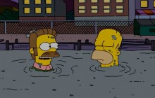 Ned Flanders and Homer Simpson 20 season - Simpsons