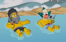 Krusty the Clown and his father - Simpsons