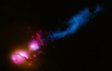 3C 321 - Galaxy Fires at Neighboring Galaxy - Space