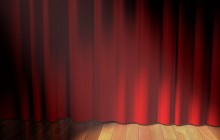 Red curtain wallpaper - Other