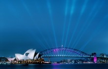 Sydney Opera House and Harbour Bridge at Dusk - Australia