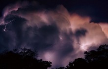 Lightning Storm Over the Rainforest - Brazil