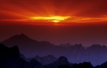 Huangshan at Sunset - China