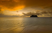 Vomo Lailai Island at Sunset - Fiji
