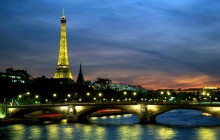 Eiffel Tower and the Seine River at Night - Paris - Paris