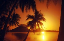 Polynesian Sunset - Bora Bora - French Polynesia