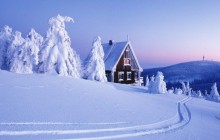 Snow-Covered Ore Mountains - Saxony - Germany