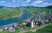 City of Bremm and Moselle River - Germany