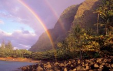 Double Rainbow - Kee Beach - Kauai - Hawaii