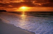 Sunrise Over the Caribbean Sea - Playa del Carmen - Mexico