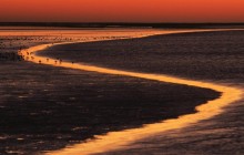 Wadden Island Estuary at Sunset - Netherlands