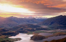 Sunset Over Lake Wanaka From Mount Roy - Aspiring - New Zealand
