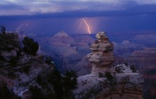 Lightning Storm Over - Grand Canyon National Park - Arizona