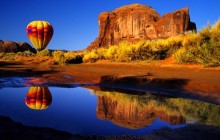 Hot Air Balloon Reflected - Arizona