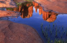 Reflection of Cathedral Rock at Red Rock Crossing - Arizona