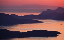 Sunset Over Islands in the Adriatic Sea - Croatia