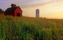 Peck Farm Granary and Silo - Kane County - Illinois