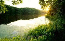 Schlamm Lake at Sunset - Clark State Forest - Indiana