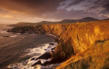 Dingle Peninsula Coastline at Sunset - Near Slea Head - Ireland