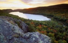 Lake of the Clouds at Sunset - Porcupine Mountains Park - Michigan