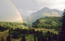Double Rainbow - Switcurrent River and the Wynn Range - Montana