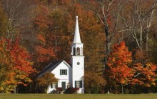 Wonalancet Chapel and Autumn Color - New Hampshire