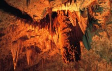 Cavern Stalactites in the Big Room Carlsbad Caverns - New Mexico