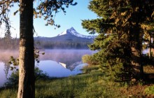 Big Lake at Sunrise - Mount Washington - Oregon