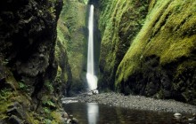 Oneonta Gorge Falls - Columbia River Gorge Area - Oregon