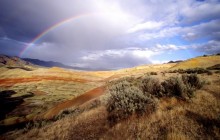 Rainbow Over the Painted Hills - John Day Fossil - Oregon