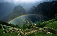 Rainbow Over Machu Picchu - Peru