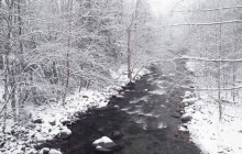 Snow on the Little Pigeon River - Great Smoky Mountains - Tennessee