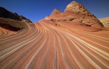 Sandstone Patterns of Petrified Sand Dunes - Near Paria R... - Utah