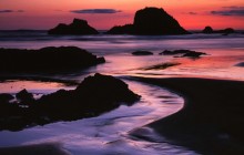 Sunset at Ruby Beach - Olympic National Park - Washington