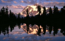 Mount Shuksan Reflected in Highwood Lake - Washington