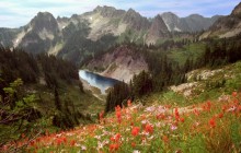 Cliff Lake and the Tatoosh Range - Mount Rainier Park - Washington