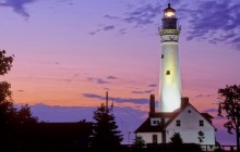 Wind Point Lighthouse at Sunrise - Racine County - Wisconsin