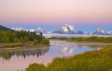 Oxbow Bend of the Snake River and Mount Moran - Wyoming